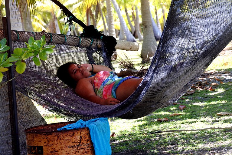 のんびりとお昼寝タイムのテタマヌの午後。