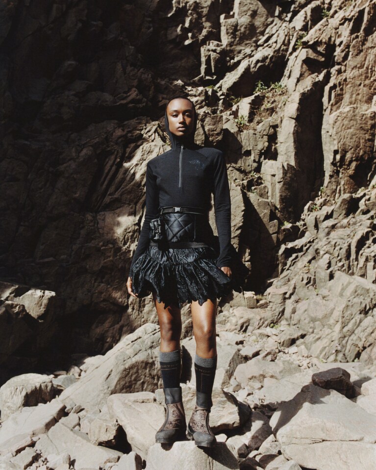 ザ・ノース・フェイスとセシリー バンセンのコラボコレクション第二弾ビジュアルより。