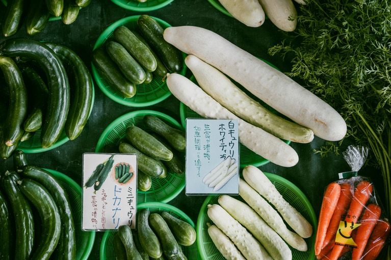 野菜ごとにおいしい食べ方を教えてもらえるので、珍しい野菜にも挑戦しやすい。