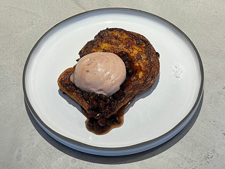 「あずきのフレンチトースト」1,650円。