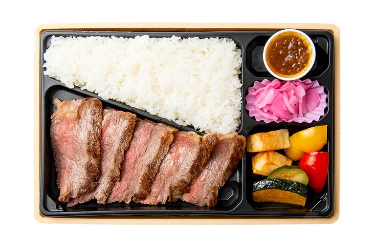 浅草鉄板亭「サーロインステーキ弁当」 1,835円。