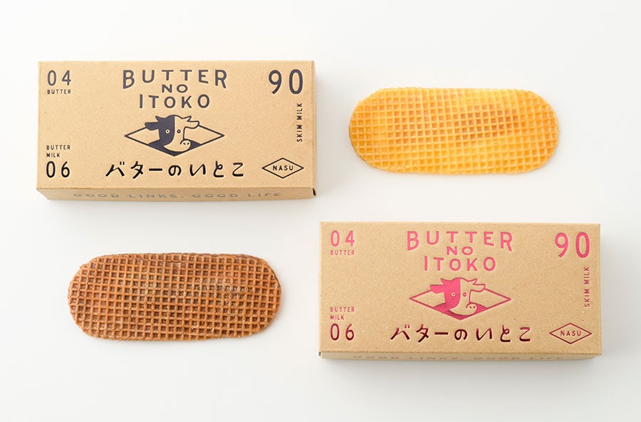 バターのいとこ 各40g×3枚入り 800円。