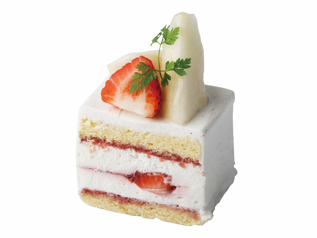 季節のショートケーキ 842円。