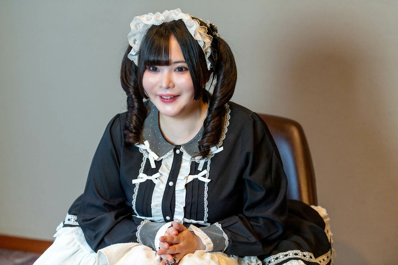 ぽっちゃり系インフルエンサーとして人気急上昇の藤田シオンさん　©志水隆／文藝春秋