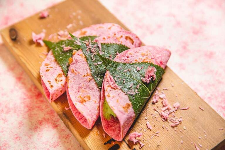 「桜タコス」528円(税込)／タコ ファナティコ