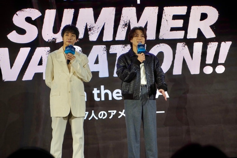 Travis Japanの松田元太と中村海人。