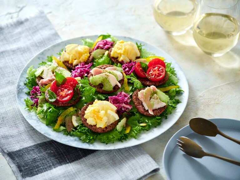 「[Kit]富士見堂監修 山椒とゆず薫る、黒米揚げサラダ」1,598円。