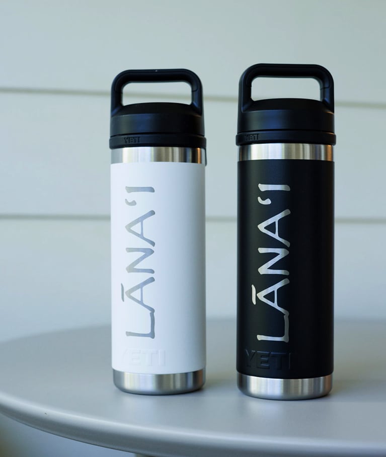 ゲストルームには「イエティ」のステンレスボトルが用意されている。