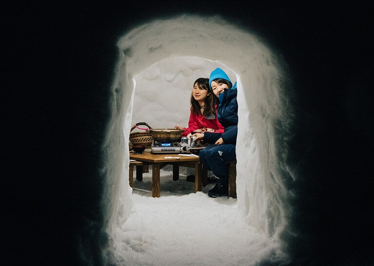 飯山市 かまくらの里。