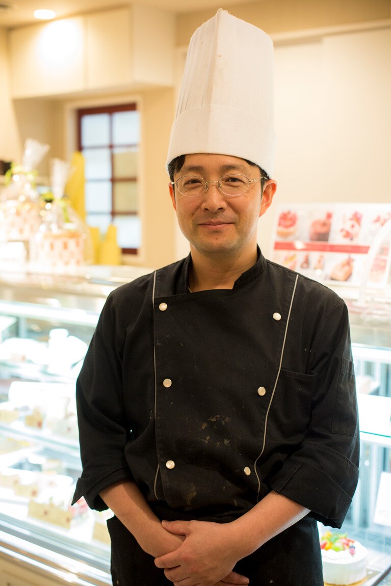 パティシエ・松浦孝一さん。