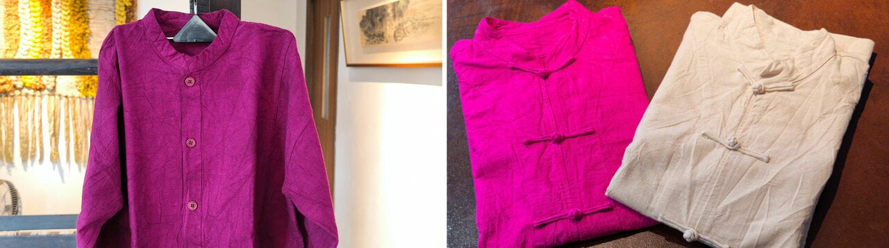 幅広い着こなしが楽しめる長袖シャツ。