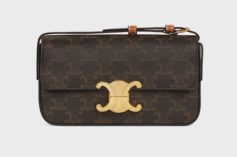 トリオンフ キャンバス ショルダー W20×H10×D4cm 220,000円。