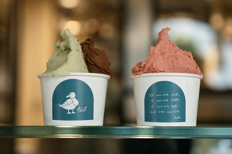 「teal」ジェラート ダブル 756円。