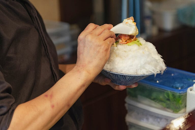 中にも具材がたっぷりと。