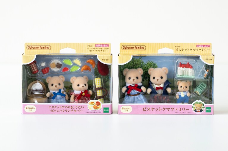 「ビスケットクマのきょうだい－ピクニックランチセット－」（税込3,600円）、「ビスケットクマファミリー」3,900円。