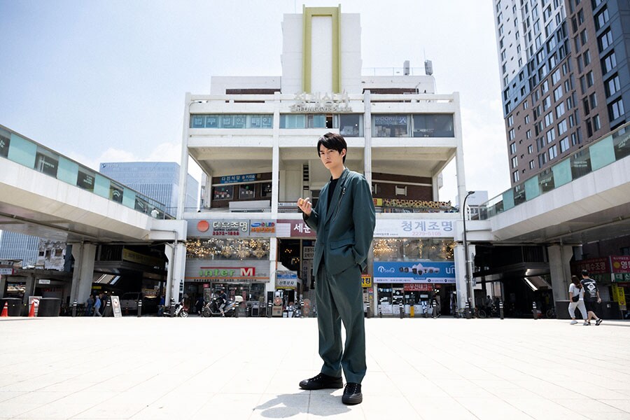 「ヴィンチェンツォ」のメイン舞台となるクムガプラザ。ドラマの撮影にはソウル市内の世運清渓（セウンチョンゲ）商店街が使用された。