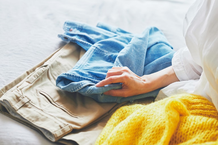 自分らしくいられる服だけ残したら、かつての3分の1の量に。