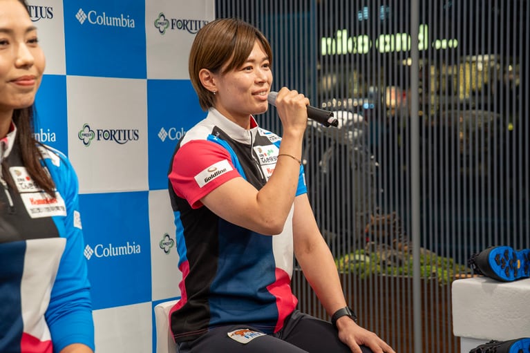 東京・原宿の旗艦店COLUMBIA TOKYO FLAGSHIPで開かれたイベントの様子。