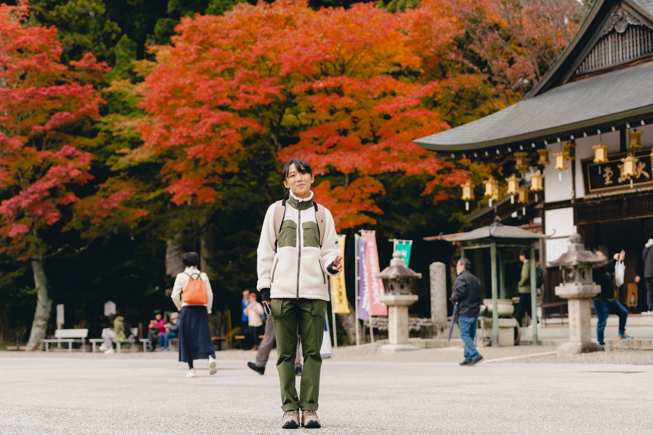 修学旅行を思い出しながら、記念写真。