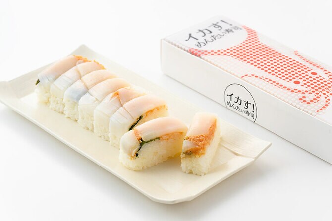 ふくや「イカす！めんたい寿司」イカす！めんたい寿司240g×1本、味の明太たれ10g×1袋 1,400円／福岡県