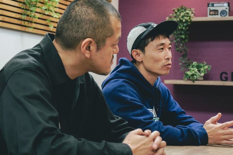 カミナリのおふたり。