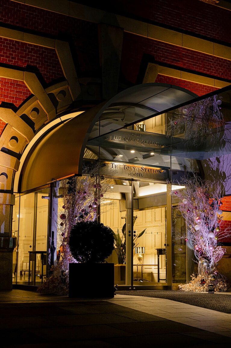 東京ステーションホテルのクリスマスツリー。