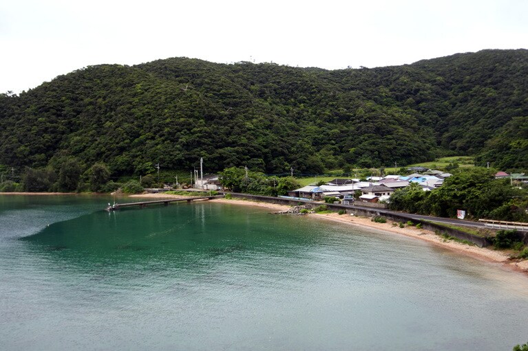 「背後に山が迫る、入江ごとに集落があり、それぞれに独自の宇宙観を感じる」と寺本さん。