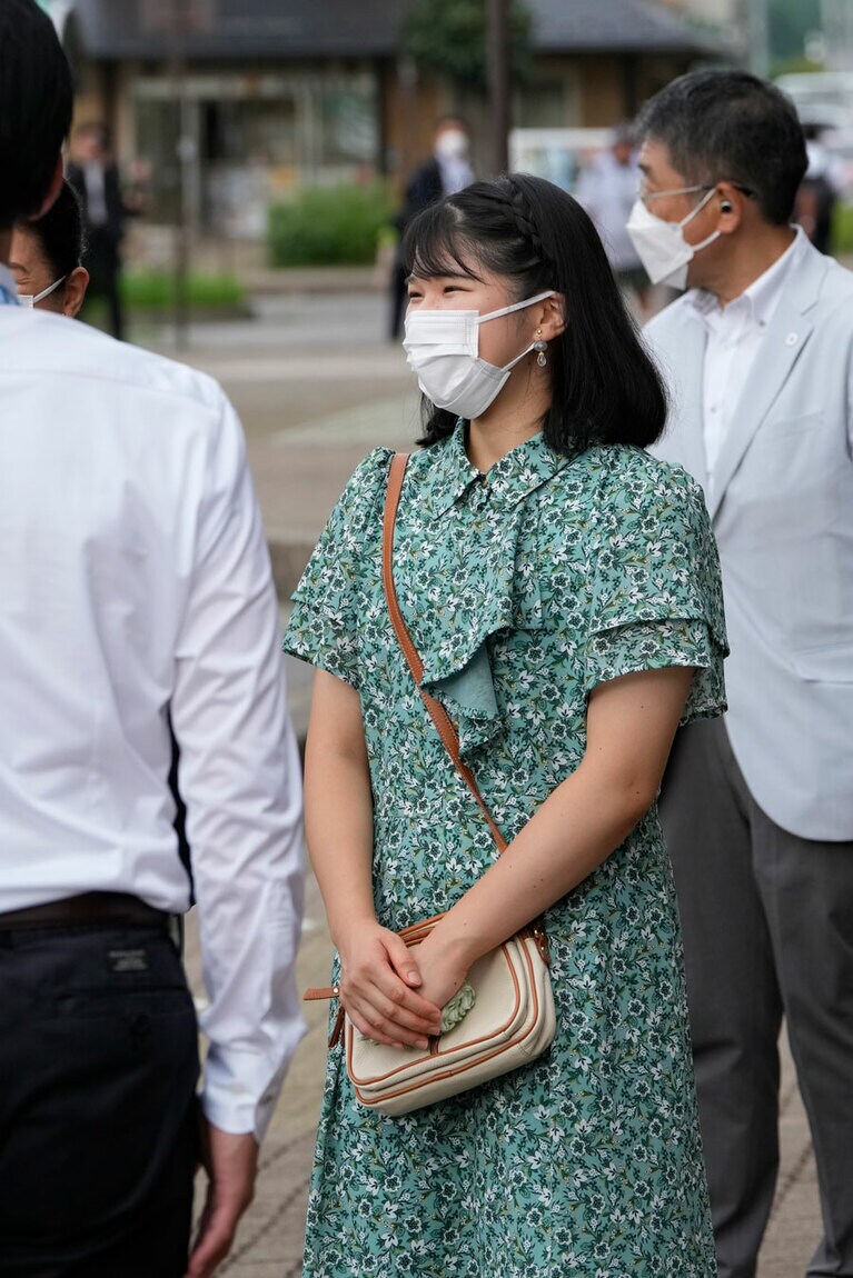 2023年8月21日　那須御用邸付属邸にて。©JMPA