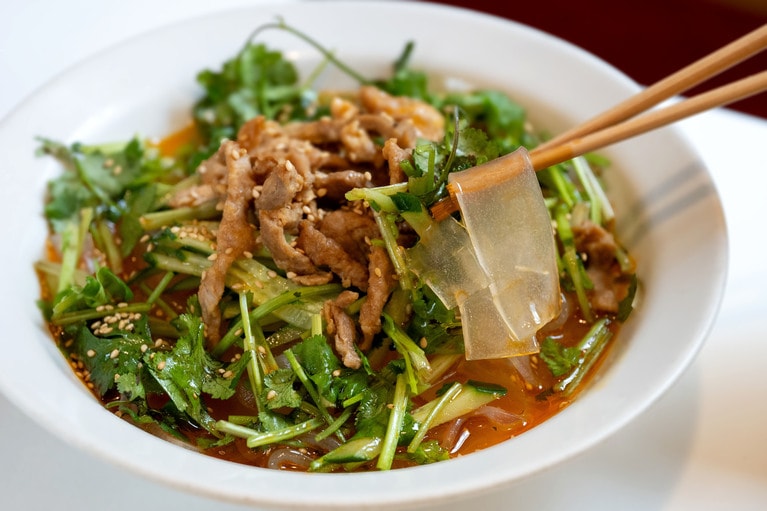 「板春雨の冷菜」。