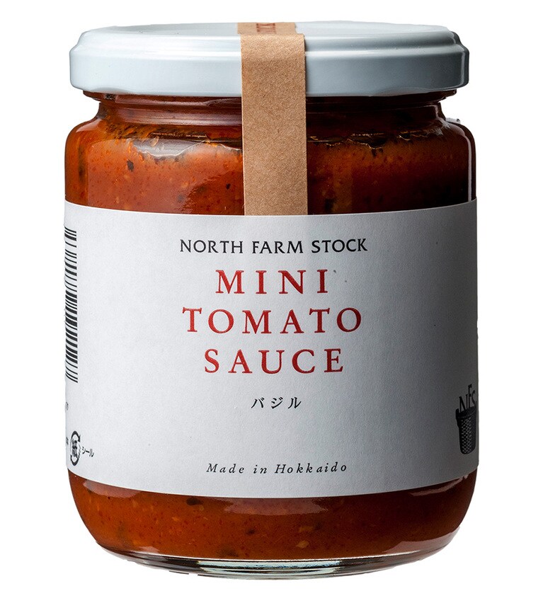ミニトマトソース バジル、200g 630円／NORTH FARM STOCK