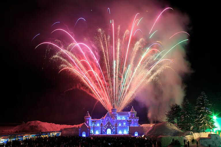 只見ふるさとの雪まつり。