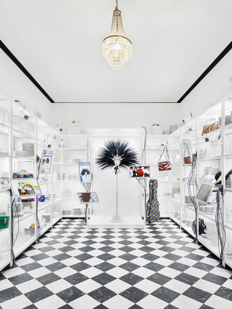 2020年クルーズ コレクションを表現した部屋。