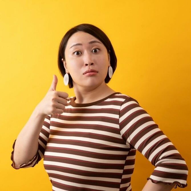 ガサツ(?)な網浜奈美を演じる丸山礼さん 本人インスタグラムより