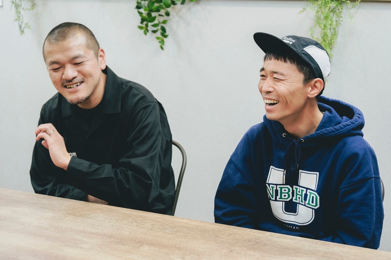 カミナリのおふたり。