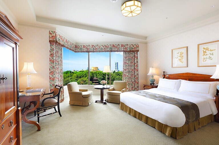 ホテル椿山荘東京［東京／目白］プライムスーペリア ガーデンビューの客室。