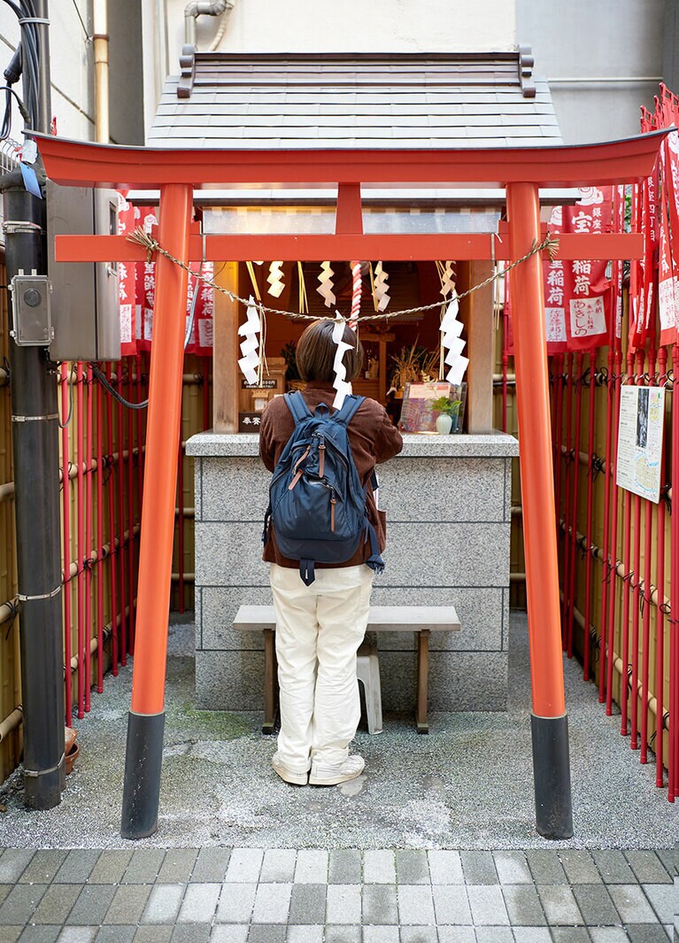 スポットC 宝童稲荷神社。