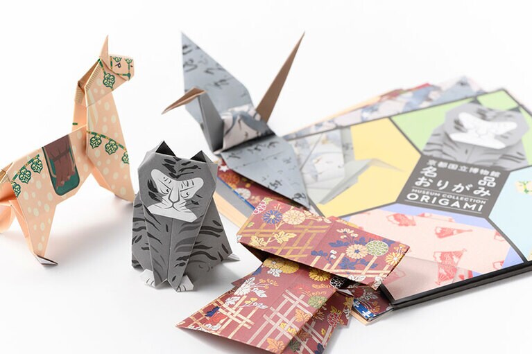 文化財保護基金グッズのひとつ、京都国立博物館 名品おりがみ 825円(税込)。