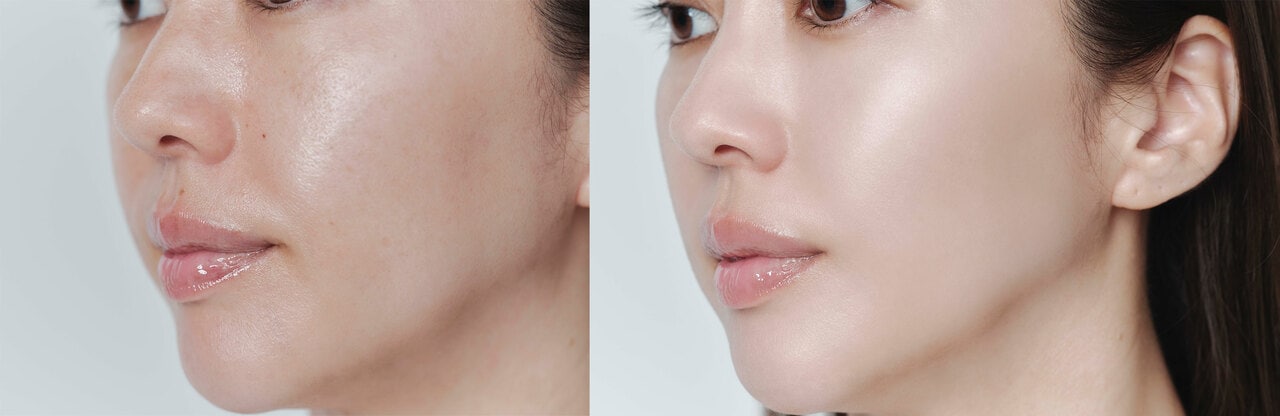 毛穴はもちろん、薄いシミやそばかす、色ムラまでもキレイに見えなくするカバー力。テクスチャーはサラッとしていて見た目は自然といった欲しい機能をすべて備えている。