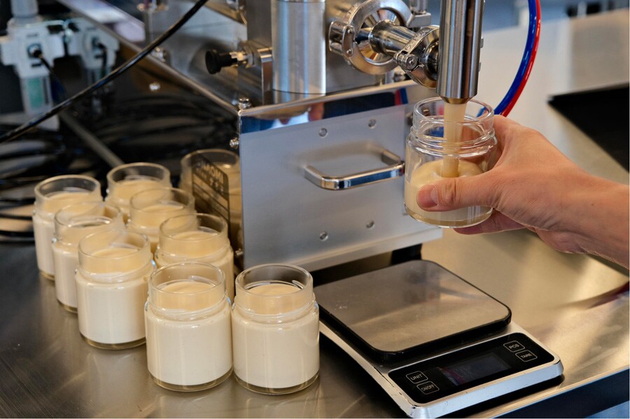 発酵マヨの製造過程。