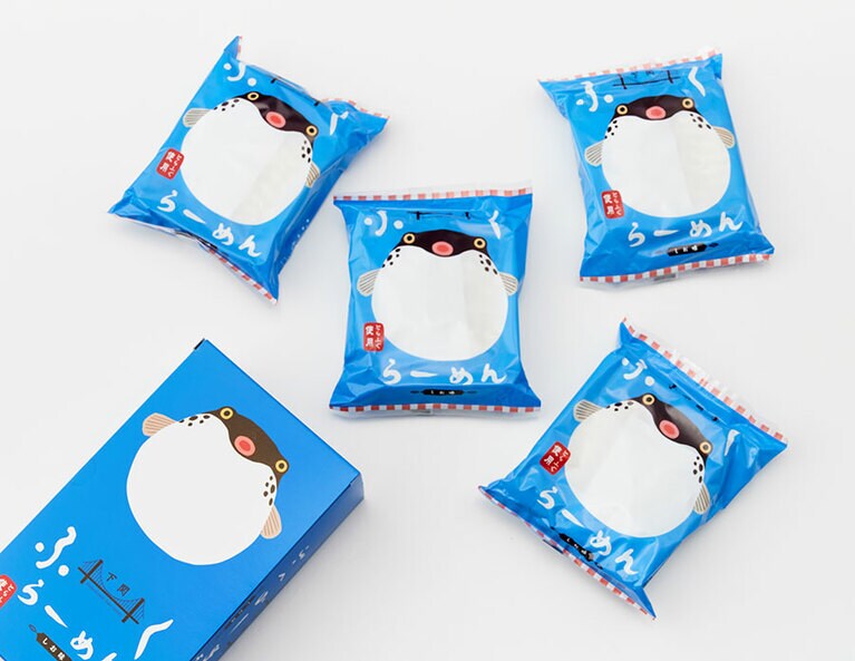 今津商店「ふくらーめん」各88g×4袋入り 1,200円／山口県