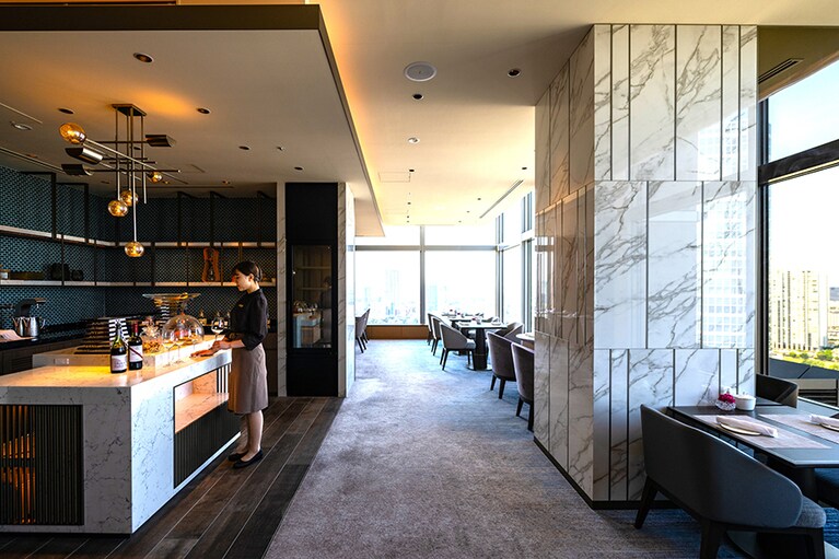 上質感あふれる「クラブインターコンチネンタルラウンジ」。