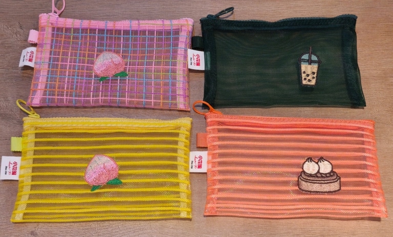 かわいポーチは多様な柄が揃っています。