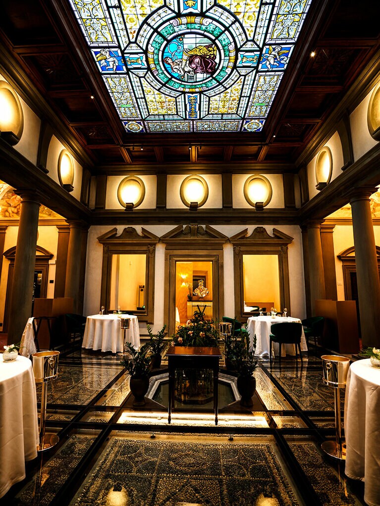 「シック・ノンナ」は壮麗なマニエリスム様式の空間。