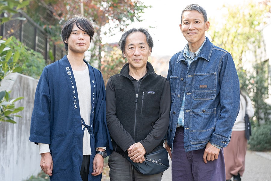 左から発酵デザイナー／発酵デパートメントCEOの小倉ヒラクさん、市民エネルギーちば／TERRA・代表取締役の東 光弘さん、パタゴニアプロビジョンズ・ディレクターの近藤勝宏さん。