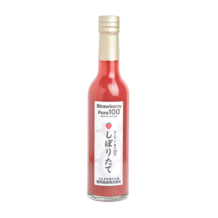 ストロベリーピュア100苺しぼりたて〈300mL×2本〉3,456円。