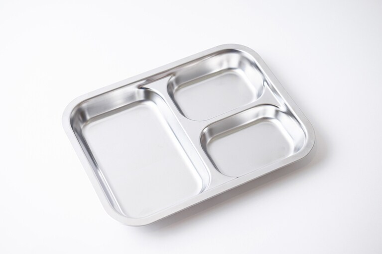 ステンレス仕切りトレー 3仕切り。