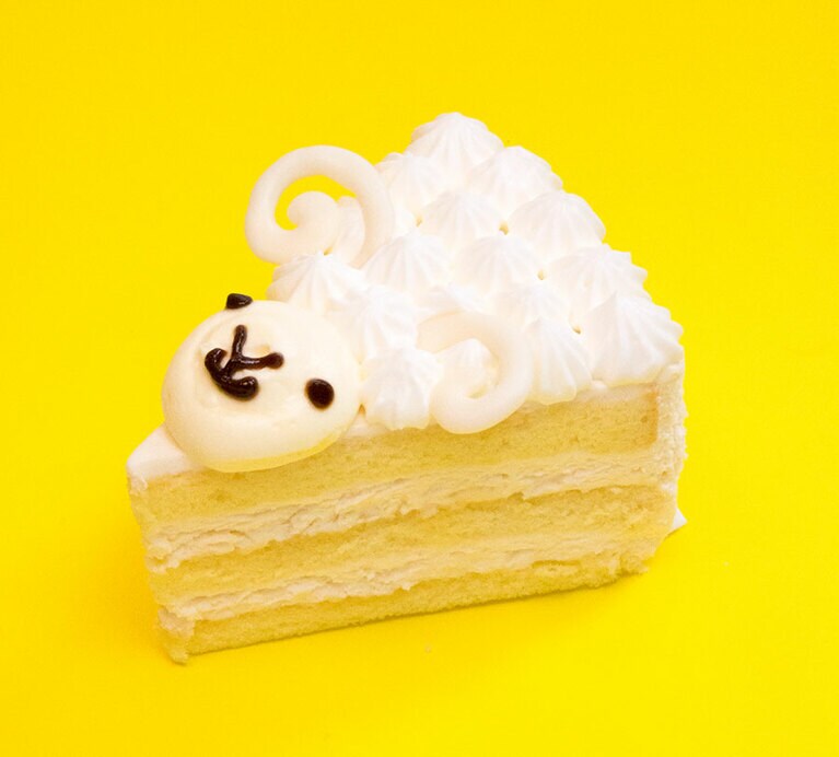 ローストしたココナッツで生クリームとシロップに香りをうつし、ショートケーキに仕上げた羊の「ココナッツシープ」4.95ドル。