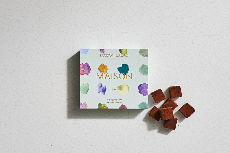 アロマ生チョコレート“EMOTIONAL”「MAISON」2,400円／MAISON CACAO