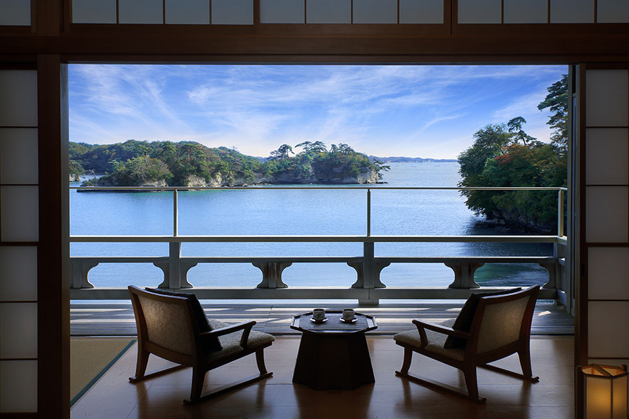 客室はすべて松島の “絶景ビュー”。