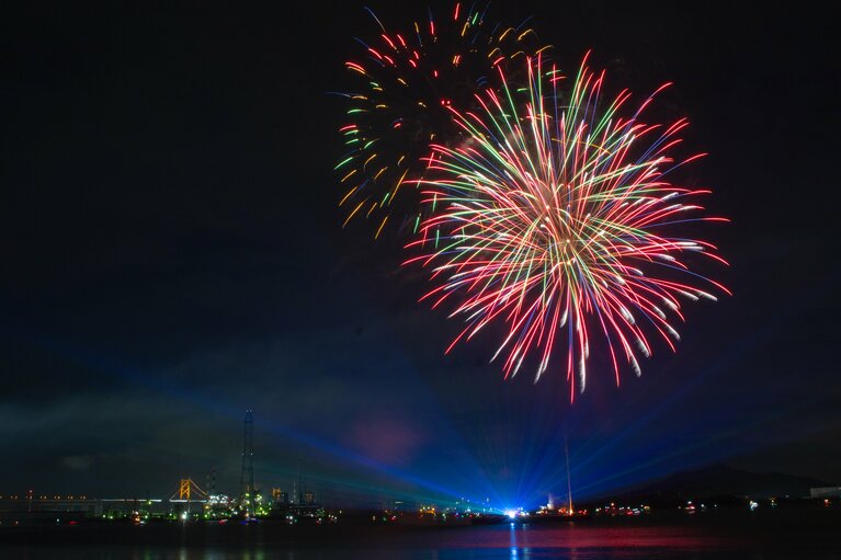 【香川県坂出市】さかいで大橋まつり海上花火大会